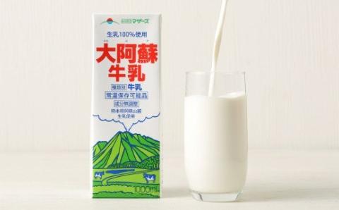 【12ヶ月定期便】大阿蘇牛乳 1L×6本×12ヶ月 合計72L 紙パック