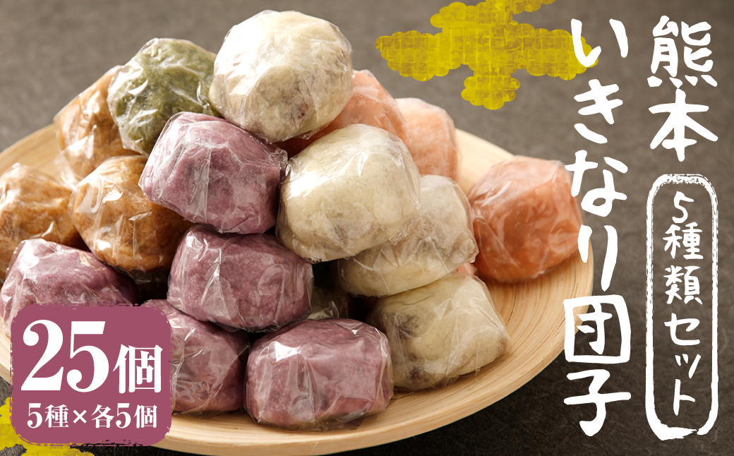 熊本 いきなり団子 25個 セット 5種類 各5個