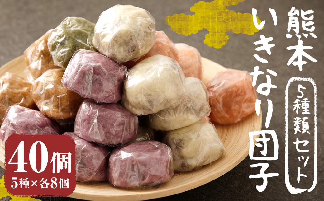 熊本 いきなり団子 40個セット 5種類 各8個