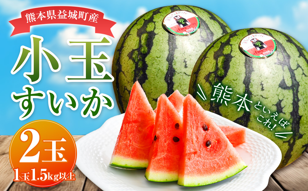 小玉 すいか 2玉 入り 1玉1.5kg 以上 西瓜