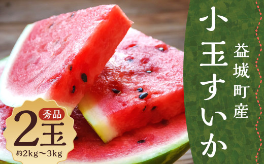 小玉すいか 秀品 2玉 約2～3kg