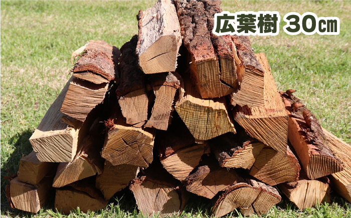 全6回定期便】薪ストーブ用 乾燥薪 約20kg 30cm 広葉樹 焚付同梱 