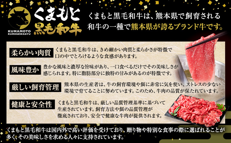 くまもと黒毛和牛 特上切り落とし ウデ・モモ 切り落とし 500g (500gx1) 牛肉 冷凍 《30日以内に出荷予定(土日祝除く)》冷凍庫 個別 取分け 小分け 個包装 モモ スライス 肉 お肉 しゃぶしゃぶ すき焼き A5 A4---hkw_fkkgmur_30d_r7_10000_500g---