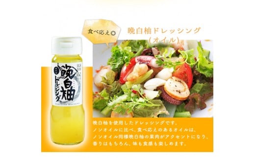 晩白柚ドレッシングセット オイル ノンオイル 各2本 熊本県氷川町産 道の駅竜北 《60日以内に出荷予定(土日祝除く)》---sh_michioil_60d_r7_12000_800ml---