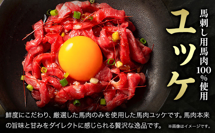 馬肉 ふじ 馬刺し ユッケ 300g 50g × 6個 道の駅竜北《60日以内に出荷予定(土日祝除く)》 熊本県 氷川町 肉 馬肉 ユッケ ふじ馬刺し---sh_fyefjyk_r7_60d_21500_300g---