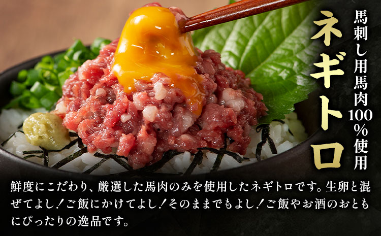 馬刺し 熊本県産 馬刺し ユッケ ネギトロ 食べ比べ セット 道の駅竜北《30日以内に出荷予定(土日祝除く)》 熊本県 氷川町 肉 馬肉 国産 ユッケ 馬 ふじ馬刺し セット 食べ比べ---sh_fyeyknt_r7_30d_12500_150g---st-p