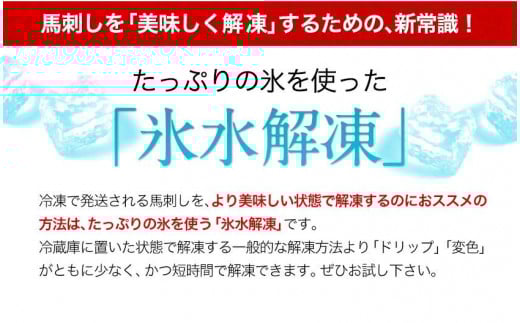 馬刺し 上赤身 ブロック 《90日以内に出荷予定(土日祝除く)》 国産 熊本肥育 冷凍 生食用 たれ付 100g×30セット---hkw_fkgakm_90d_100000_3kg---