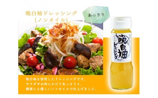 晩白柚ドレッシングセット オイル ノンオイル 各2本 熊本県氷川町産 道の駅竜北 《60日以内に出荷予定(土日祝除く)》---sh_michioil_60d_r7_12000_800ml---