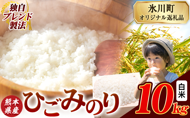 ひごみのり 白米 熊本県産 ブレンド米 10kg 熊本県産 ふるさと納税  精米 米 こめ ふるさとのうぜい コメ お米 おこめ《7-14日以内に出荷予定(土日祝除く)》---hkw_hgm_wx_22500_10kg_h---