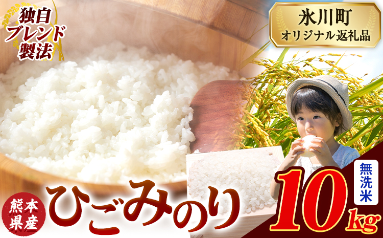 ひごみのり 無洗米 熊本県産 ブレンド米 10kg 熊本県産 ふるさと納税  精米 米 こめ ふるさとのうぜい コメ お米 おこめ《7-14日以内に出荷予定(土日祝除く)》---hkw_hgm_wx_22500_10kg_m---