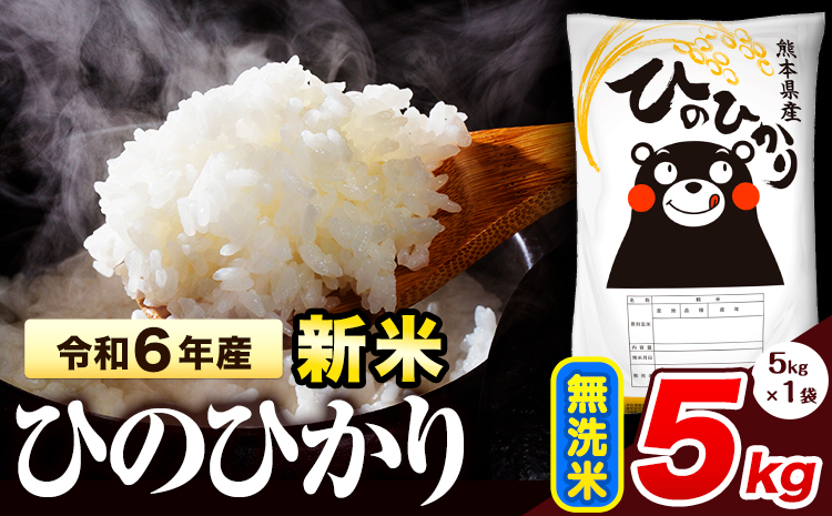 令和6年産 新米 早期先行予約受付中 ひのひかり 無洗米 5kg [11月‐12月より出荷予定] 熊本県産 無洗米 精米 氷川町 ひの 送料無料 ヒノヒカリ コメ 便利 ブランド米 お米 おこめ 熊本 SDGs---hkw_hn6_af11_24_10000_5kg_m---