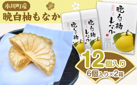 晩白柚もなか 12個入り(6個入り×2箱) [30日以内に出荷予定(土日祝除く)] 道の駅竜北---sh_michimona_30d_23_9000_12k---