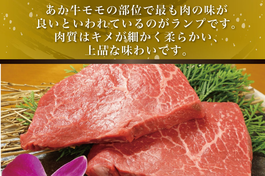 B316-28 あか牛ランプステーキ（あか牛ランプステーキ150g×2枚）