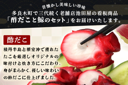 酢だこ 鯨南蛮漬け 塩鯨セット 計 1.5kg ＜酢だこ500g 鯨南蛮漬け500g 塩鯨500g＞ 冷凍 池田屋 多良木 鯨 くじら 003-0200