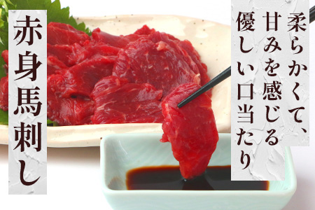 【定期便12回】赤身 馬刺し ブロック 200g (100g×2)×12回 【 合計 2.4Kg 】 冷凍真空パック【 熊本県 多良木町 たらぎ 馬肉 馬刺し 冷凍 真空 熊本肥育 】 041-0162