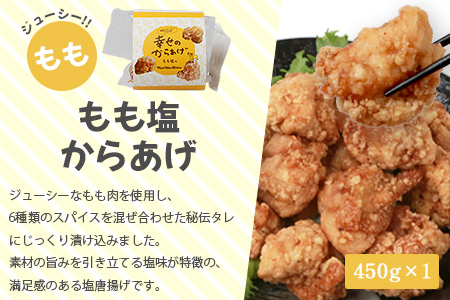 【お手軽】 調理済 冷凍 唐揚げ 4種 ゴールドセット （400g×4） 計1.6kg ＜ 塩からあげ / ニンニク醤油 各2種 ＞ お弁当 にも おすすめ 043-0182