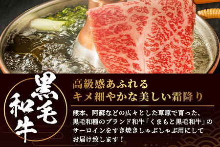 ★厳選部位【A4～ A5等級】くまもと黒毛和牛サーロイン ≪ しゃぶしゃぶ すき焼き用 300ｇ≫