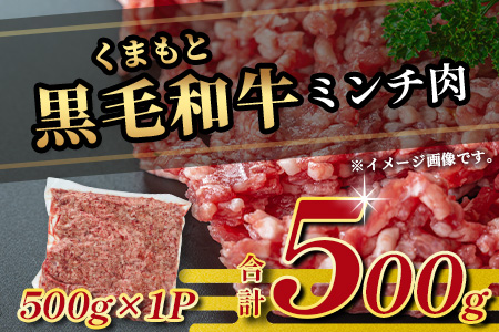 熊本県産 黒毛和牛 ミンチ 500g 本場 熊本県 黒毛 和牛 ブランド 牛 肉 上質 くまもと 113-0544 500g
