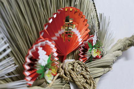 【2024年11月中旬以降順次発送】福を呼ぶ しめ縄飾り（正月用玄関飾り） 正月 飾り 注連縄 しめなわ 縁起 来福 年神様