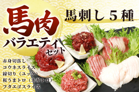 【年末発送】6種 馬肉 バラエティ 約540g タレ付き 馬刺し 赤身 コウネ ハンバーグ 馬肉ハンバーグ ユッケ 桜うまトロ トロ フタエゴ 熊本馬刺し 馬刺し食べ比べ 新鮮馬刺し 年内発送 年内配送 年末年始 031-0437-R712