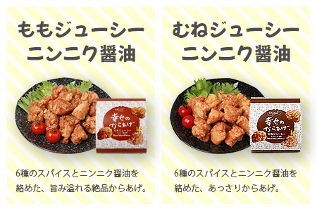 【お手軽】 調理済 冷凍 唐揚げ 6種 新ブラックセット （400g×11） 計4.4kg ＜ 塩からあげ / ニンニク醤油 / ヤンニョムだれ 各2種 計11パック ＞ 043-0418