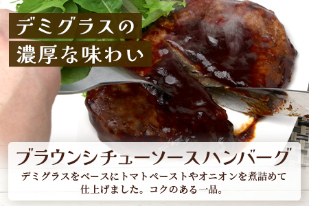 温めるだけ！ レンチン ハンバーグ ≪ ブラウンシチュー ソース ≫ 10個 ※2025年2月以降発送分※ ハンバーグ 湯煎 レンジ 簡単 大容量 レトルト ハンバーグ 温めるだけ 簡単 冷凍 レンジ 湯せん 個包装 067-0704