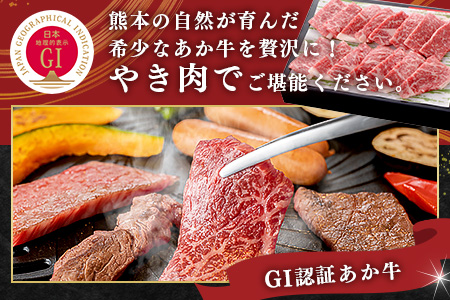 【GI認証】くまもと あか牛 肩 焼肉 用 約500g ＜約250g×2p＞ 冷凍 小分け ヘルシー あか牛 焼き肉 やき肉 肩ロース 牛肉 和牛 国産牛 赤身 073-0412