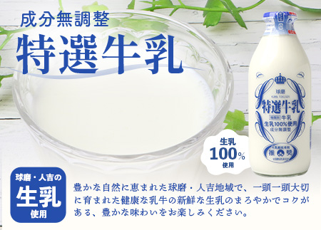 球磨酪農“おいしい定番”セット (瓶 牛乳 & ヨーグルト加糖・砂糖不使用) 牛乳 生乳 ヨーグルト  074-0463