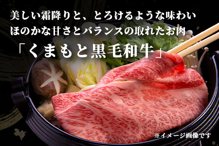 くまもと黒毛和牛 赤身 スライス 合計 300g  黒毛 和牛 赤身 モモ ウデ スライス すき焼き 霜降り ヘルシー 赤み ブランド牛 上質 常備 冷凍 熊本県 113-0511 300g