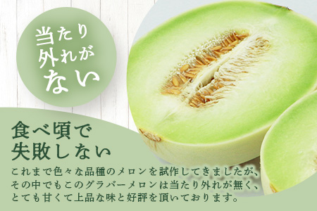 【2026年分 予約】 先行予約 グラバーメロン 3玉 (約3kg) 熊本県 多良木町産 フルーツ 果物 高糖度 甘い メロン ぐらばー めろん 熊本メロン 2026年4月中旬～発送開始