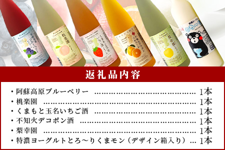 常楽酒造 リキュール 6種 飲み比べ セット ≪ ブルーベリー いちご 桃 デコポン 梨 ヨーグルト ≫ フルーツ リキュール お酒 スイート 女性 人気 ギフト 贈り物 プレゼント