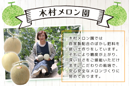 【2026年分 予約】 オレンジの果肉メロン「レノンハート」2玉 (合計約2.8kg以上) 2026年4月下旬～発送 令和8年 予約 フルーツ 果物 高糖度 めろん なめらか 果肉 贈り物 赤肉 メロン