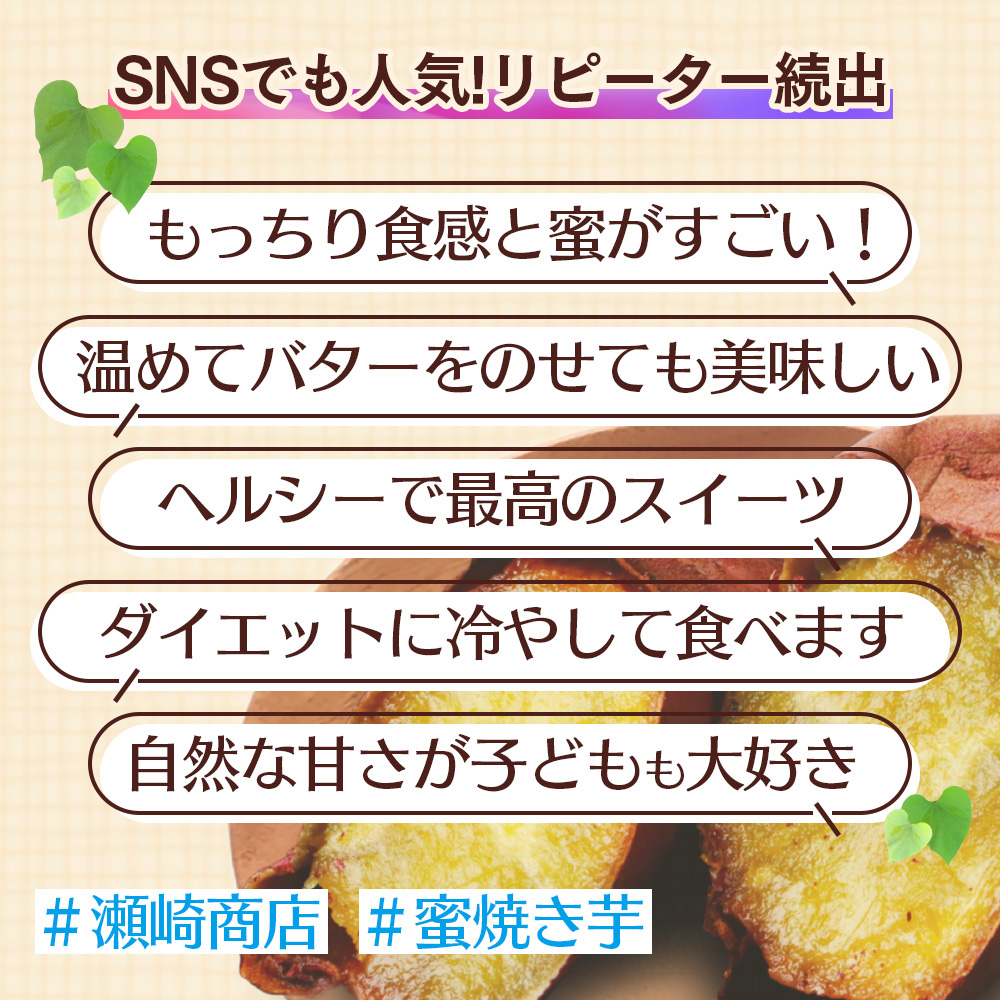 【11月～順次発送】 紅はるか 蜜 焼きいも 合計1.2kg (120g入り×10) 焼き芋  042-0581お芋