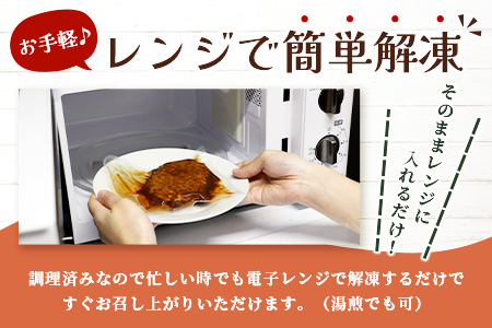 温めるだけ！ レンチン ハンバーグ 《トマトソース》 10個 ハンバーグ 湯煎  レンジ 簡単 レトルト ハンバーグ はんばーぐ 冷凍 個包装 067-0701