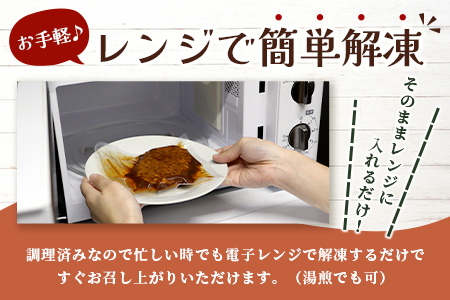 温めるだけ！ レンチン ハンバーグ ≪ ホワイトソース ≫ 10個 ※2025年2月以降発送分※ ハンバーグ 湯煎 レンジ 簡単 大容量 レトルト ハンバーグ 温めるだけ 簡単 冷凍 レンジ 湯せん 個包装 067-0702
