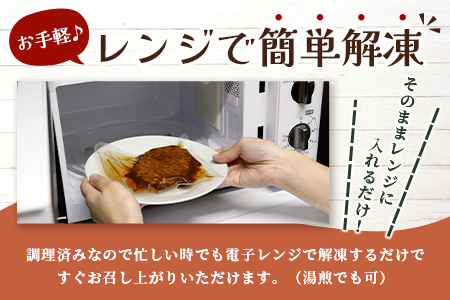 温めるだけ！ レンチン ハンバーグ ≪ ブラウンシチュー ソース ≫ 10個 ※2025年2月以降発送分※ ハンバーグ 湯煎 レンジ 簡単 大容量 レトルト ハンバーグ 温めるだけ 簡単 冷凍 レンジ 湯せん 個包装 067-0704