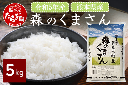 お米 令和5年産 熊本県 多良木町産 森のくまさん 5kg 【 米 おこめ 熊本県産 球磨産 うるち米 おいしいご飯 ライス 美味しいお米 】053-0672