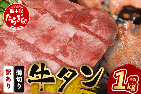 【 訳あり 】 塩味 薄切り 牛タン スライス たっぷり 1kg ( 500g×2 ) 牛タン タン 牛肉 牛 肉 お肉 厳選 焼肉 焼き肉 BBQ バーベキュー わけあり 訳アリ 訳あり品 やきにく アウトドア 067-0668