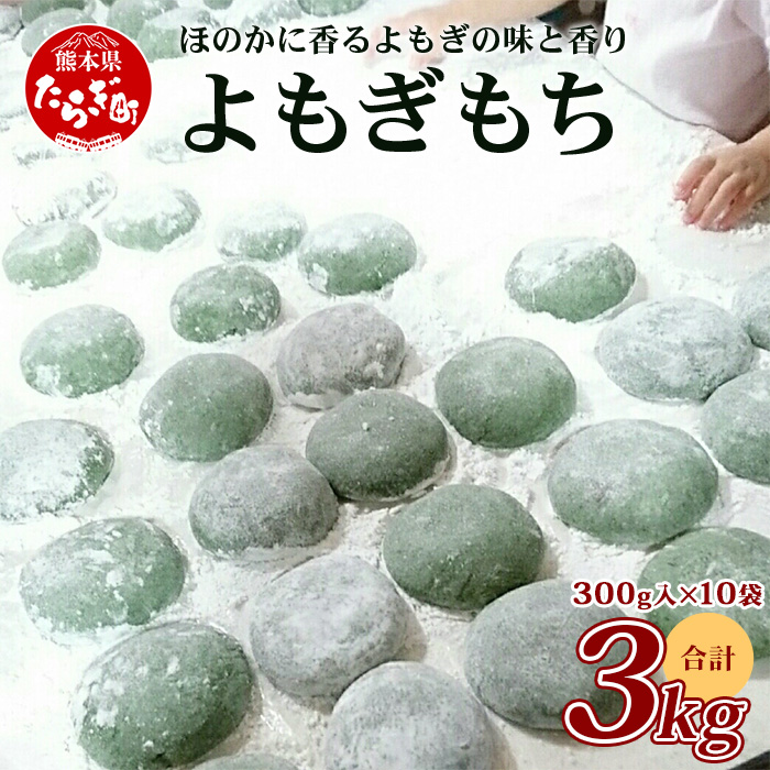 冷凍【 餅 】よもぎもち 約3kg (300g×10パック) こもち 小餅 餅 お餅 おもち お正月 お米 食べやすい サイズ 大容量 082-0628