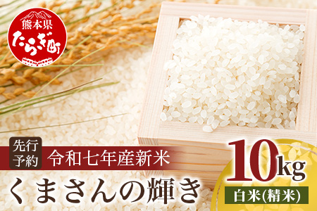 令和7年産 新米 くまさんの輝き 10kg (令和7年10月中旬より順次発送) 新米 熊本県 多良木町 お米 10キロ 米 白米 精米 10kg