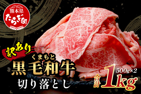 【訳あり】くまもと黒毛和牛 切り落とし【1kg】 本場 熊本県 黒毛 和牛 ブランド 牛 肉 1キロ 上質 くまもと 訳アリ 113-0551 1kg