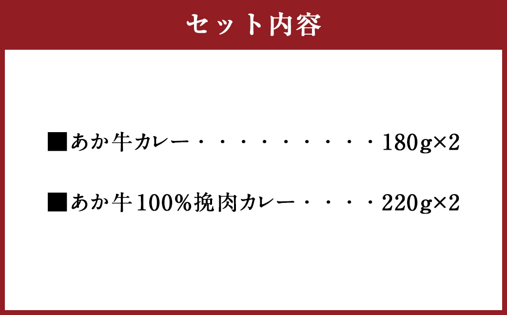あか牛 カレー 詰め合わせ セット