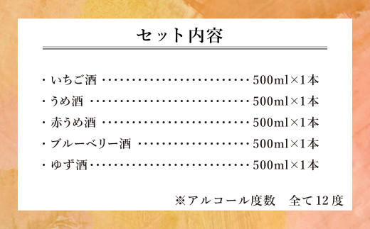 「四季の彩」リキュール 5本 セット  お酒