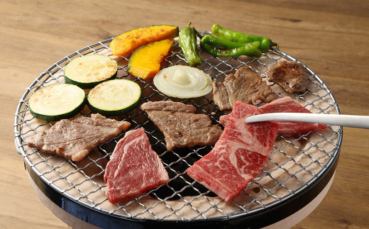 【訳あり：3ヶ月定期便】 赤牛焼肉用 カット （バラ・ロース） 500g