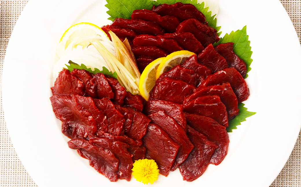 国産馬刺し 赤身 計約300g（約100g×3パック）+馬刺しタレ ミニボトル 50ml 熊本屠畜 馬刺し 馬刺 馬肉 馬 お肉 肉