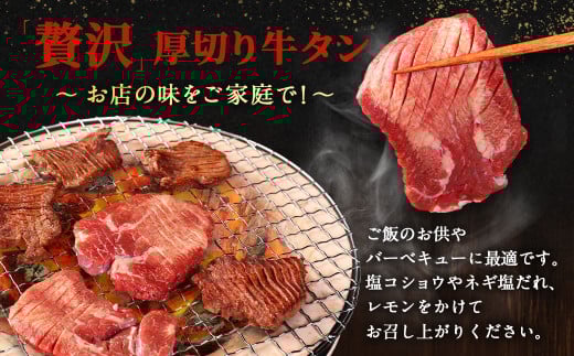 【訳あり】塩味 厚切り牛タン（軟化加工） 3kg（500g×6） 厚切り 牛タン 肉 BBQ 焼肉 熊本県 水上村