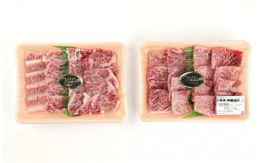 くまもと黒毛和牛 焼肉セット 700g(カルビ・ロース:350g×各1パック)