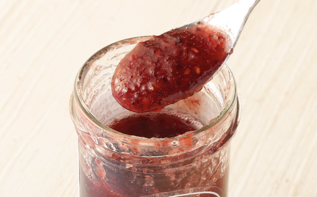 水上村のイチゴを使ったコンフィチュール2種と桑の実(マルベリー)のコーディアル