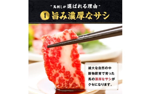 【3ヶ月定期便】熊本 馬刺し 霜降り たっぷり 500g 約50g×10パック