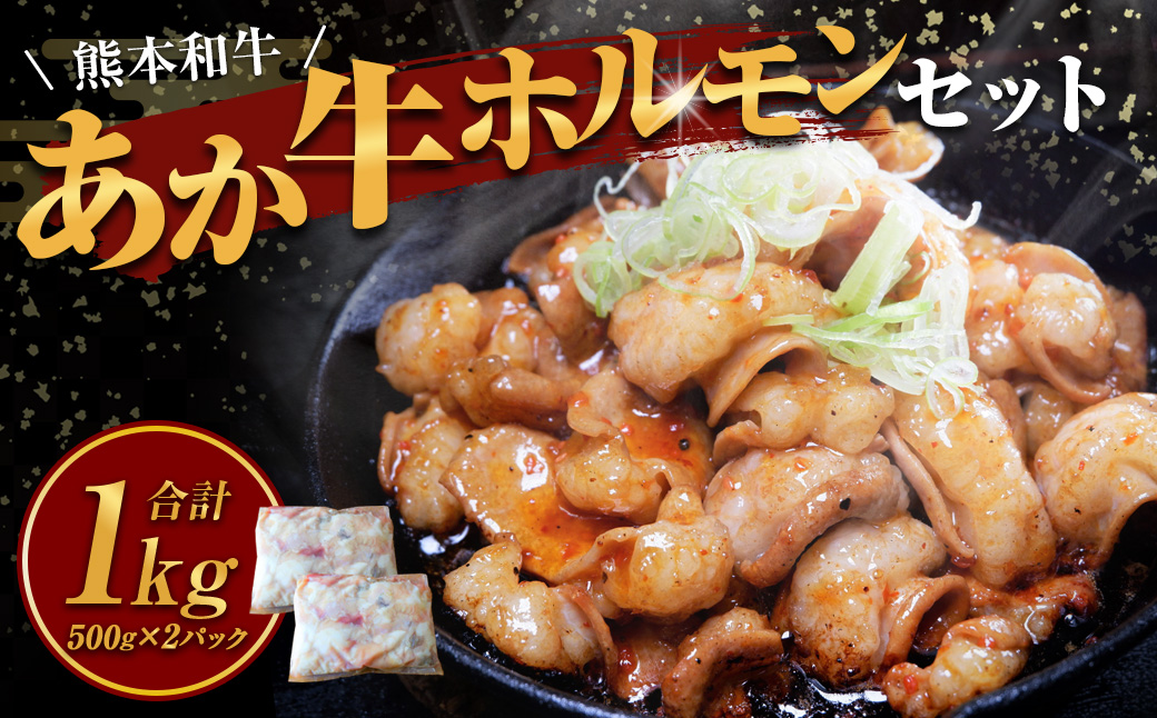熊本和牛 あか牛 ホルモン 約1kg